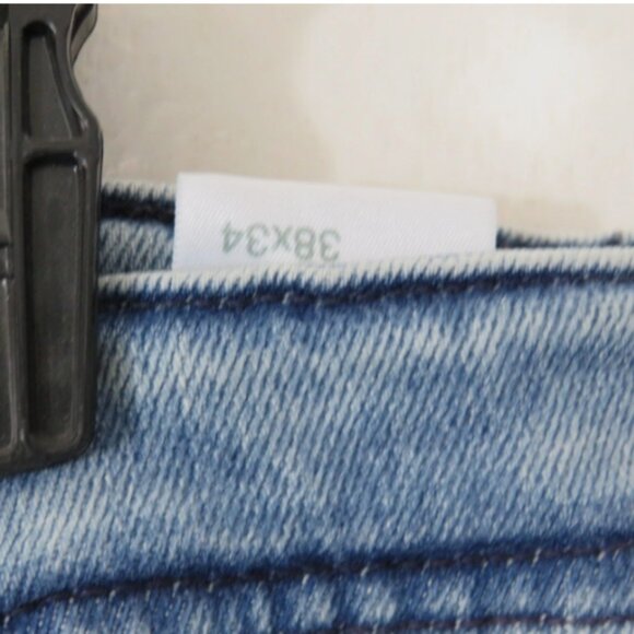 AG Adriano Goldschmied Size 38x34 Everrett Jeans Slim Straight Denim NEW - Picture 6 of 7